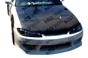 1999-2002 Nissan SILVA S15 JS Carbon Fiber Hood by ViS Racing - VIS-99NSS152DJS-010C