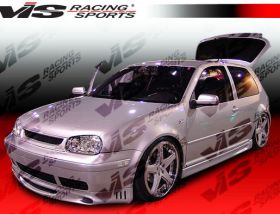 1999-2006 VW Golf V 2dr / 4dr A-Tech Style Front Lip by ViS - VIS-99VWGOF2DATH-011