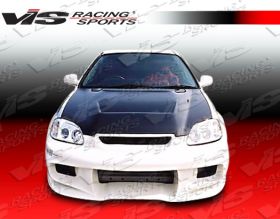 1996-1998 Honda Civic 2/4dr/HB Wave Front Bumper by ViS - VIS-96HDCVC2DWAV-001