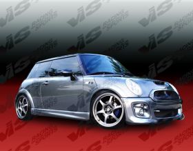 2003-2006 Mini Cooper S 2dr Oracle Style Side Skirts by ViS - 03BMMC2DORA_002