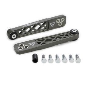 2002-2006 Acura RSX Base/Type-S VooDoo13 Rear Lower Control Arms Gunmetal Hard Anodize Clear - LOAC-0300HC