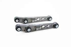 1989-1991 Honda CRX VooDoo13 Rear Lower Control Arms Gunmetal Hard Anodize Clear - LOHN-0200HC