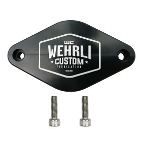 WCFab 2011-2016 LML Duramax Turbo Resonator Billet Block Off Plate - WCF100096 - Wehrli Custom Fabrication