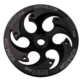 WCFab 2001-2016 Duramax Twin CP3 Pulley Deep Offset Black Anodized Finish - WCF100271 - Wehrli Custom Fabrication