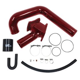 WCFab 2006-2010 LBZ/LMM Duramax Y-Bridge Kit Red Two Stage Powder Coating - WCF100305-RED - Wehrli Custom Fabrication