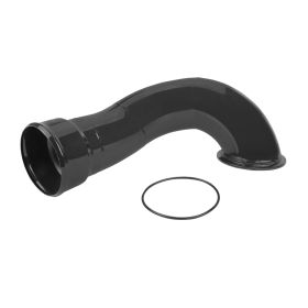 WCFab 2006-2010 LBZ/LMM Duramax 3 1/2 Inch Intake Horn Kiwi Green Single Stage Powder Coating - WCF100341-KIWI - Wehrli Custom Fabrication