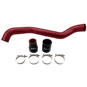 WCFab 2001-2004 LB7 Duramax Driver Side 3 Inch Intercooler Pipe Red Two Stage Powder Coating - WCF100349-RED - Wehrli Custom Fabrication