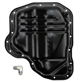 WCFab 2011-2016 LML Duramax Lower Oil Pan w/ Twin Turbo Drain Fitting Single Stage Powder Coating - WCF100385 - Wehrli Custom Fabrication