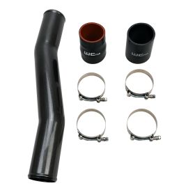 WCFab 2003-2007 5.9L Cummins Passenger Side 3 Inch Replacement Intercooler Pipe Candy Red Two Stage Powder Coating - WCF100544-CR - Wehrli Custom Fabrication