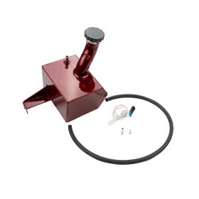WCFab 2013-2018 6.7L Cummins OEM Placement Coolant Tank Kit Red Two Stage Powder Coating - WCF100628-RED - Wehrli Custom Fabrication