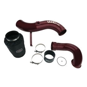 WCFab 2006-2007 LBZ Duramax 4 Inch Intake Kit Stage 2 Red Two Stage Powder Coating - WCF100638-RED - Wehrli Custom Fabrication