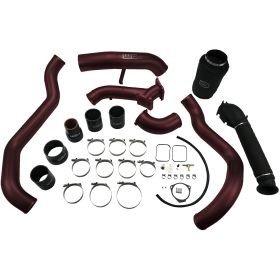 WCFab 2001-2004 LB7 Duramax High Flow Intake Bundle Package Red Two Stage Powder Coating - WCF100712-RED - Wehrli Custom Fabrication