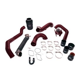 WCFab 2007.5-2010 LMM Duramax High Flow Intake Bundle Package Black Hammer Tone Single Stage Powder Coating - WCF100715-BHT - Wehrli Custom Fabrication