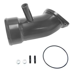 WCFab 2017-2019 L5P Duramax 3 1/2 Inch Intake Horn Only with PCV Port Fluorescent Green Two Stage Powder Coating - WCF100721-FG - Wehrli Custom Fabrication