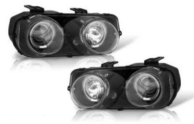 1994-1997 Acura Integra Halo Projector Headlights - Black/Clear - WJ10-0216-04