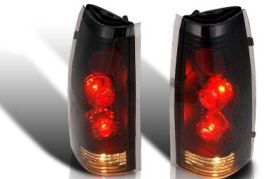 1988-1998 Chevy C-10/CK Truck Euro Taillights - Black/Smoke - WJ20-0003-05