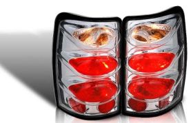 2000-2006 Chevy Suburban & Tahoe Altezza Tail Lights - Chrome - WJ20-0005-01