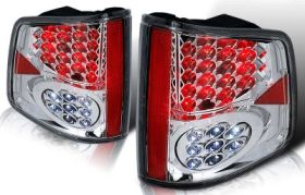 1994-2004 Chevy S-10/GMC Sonoma Chrome/Smoke LED Taillights - WJ20-0008-02