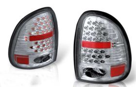 1996-2000 Dodge Caravan Chrome/Smoke LED Taillights - WJ20-0013-02