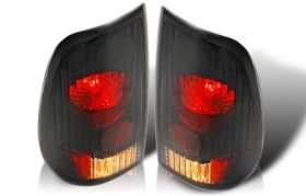 1997-2003 Ford F-150 Stepside Black/Smoke Euro Taillights - WJ20-0016-05