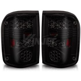 1993-1999 Ford Ranger Black/Smoke LED Taillights - WJ20-0021-05