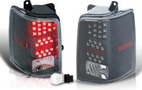 1997-1998 Jeep Grand Cherokee Black/Smoke LED Taillights - WJ20-0038-05