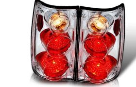 1989-1995 Toyota Pick Up Chrome/Clear Euro Taillights - WJ20-0045-01