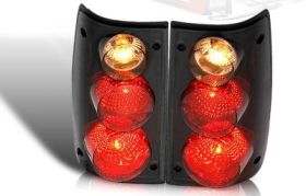 1989-1995 Toyota Pick Up Black/Smoke Euro Taillights - WJ20-0045-05