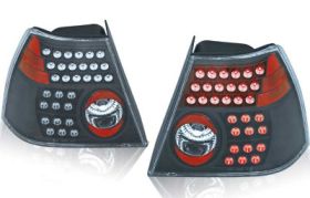 1999-2005 VW Jetta Black/Smoke LED Taillights - WJ20-0048-05