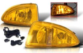 2004-2005 Honda Civic 2dr/4dr OEM Fog Lights - Yellow - WJ30-0033-12