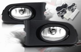2001-2003 Honda Civic 2dr/4dr OEM Style Fog Lights - Smoke - WJ30-0036-11
