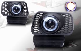 2003-2006 Chevy Silverado Halo Projector Fog Lights - Clear - WJ30-0057-09