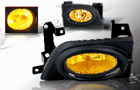 2006-2007 Honda Civic 2dr OEM Style Fog Lights - Yellow - WJ30-0058-12