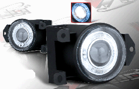 2000-2005 GMC Yukon Denali Halo Projector Fog Lights - Clear - WJ30-0064-09