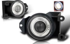 2000-2005 GMC Yukon Denali Halo Projector Fog Lights - Smoke - WJ30-0064-11