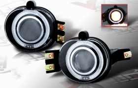 2002-2008 Dodge Ram Halo Projector Fog Lights - Clear