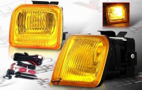 1996-1998 Honda Civic OEM Fog Lights - Yellow - WJ30-0083-12