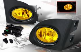 2002-2005 Honda Civic Si HB OEM Style Fog Lights - Yellow - WJ30-0084-12