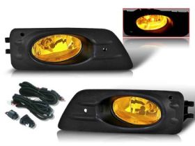 2006-2007 Honda Accord 4DR OEM Fog Lights - Yellow - WJ30-0085-12