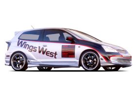2002-2004 Honda Civic Si HB G55 w Flares Style Wings West Body Kit - WW-890760