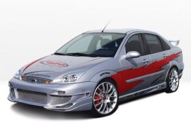 2000-2004 Ford Focus 4dr Avenger Style Wings West Body Kit - WW-890555