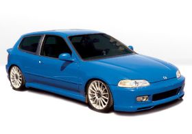 1992-1995 Honda Civic 3dr Racing Series Style Wings West Body Kit - WW-890074