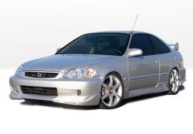 1999-2000 Honda Civic 2dr W Type Style Wings West Body Kit - WW-890376