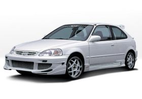 1999-2000 Honda Civic 3dr Avenger Style Wings West Body Kit - WW-890474