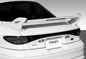 1997-2002 Ford Escort Shark Wing Trunk Spoiler Wing 3pc w/ LED - WW-591448L