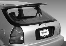 1996-2000 Honda Civic HB Whale Tail Roof Spoiler Wing w/ LED - WW-591451L