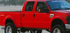 2008-2009 Ford F-250 F-350 Xenon Urethane 4pc Fender Flare Kit - XEN-9050