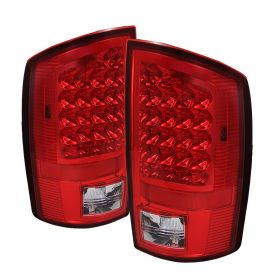 2002-2006 Dodge Ram 1500/2500/3500 Red/Clear LED Tail Lights - ALT-JH-DR02-LED-R