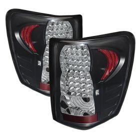 1999-2004 Jeep Grand Cherokee Black LED Tail Lights - ALT-JH-JGC99-LED-BK