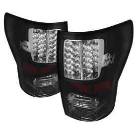 2007-2012 Toyota Tundra Black LED Tail Lights - ALT-JH-TTU07-LED-BK